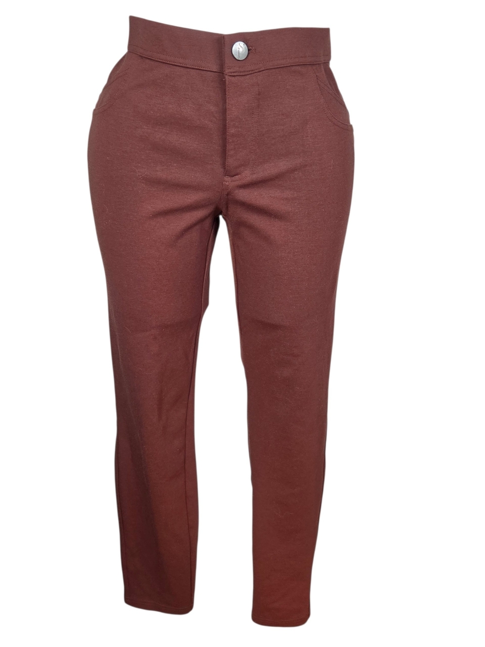 Simply Vera Vera Wang Men's Slim Dark Brown Chinos. Size M